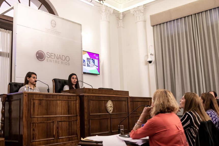Estudiantes de Federación expusieron sus proyectos en el recinto del Senado