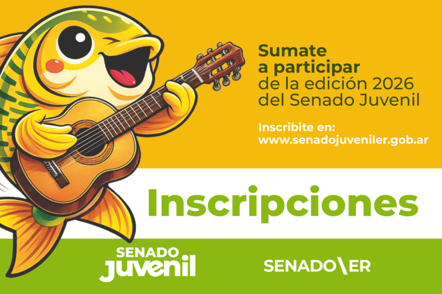 Ya están abiertas las inscripciones para la 34ª edición del Senado Juvenil Entrerriano